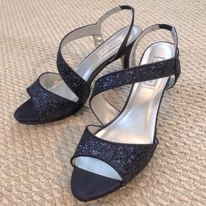 Navy sparkle Touch Ups special occasion pumps